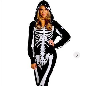 Tipsy Elves ladies XS / new without tags skeleton zip up costume!